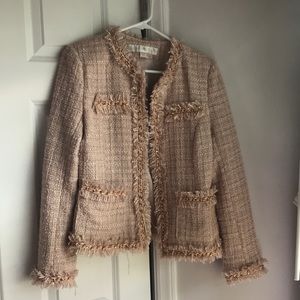 Boston Proper rose gold blazer